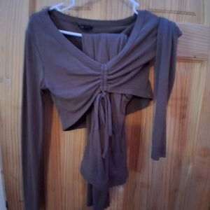 Elegant Brown Women's Top